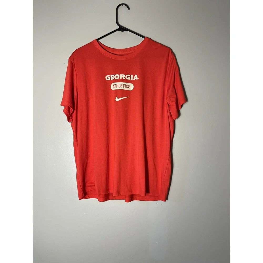 Nike Women's Georgia Bulldogs Red University Athletics Pill Swoosh T-Shirt XL